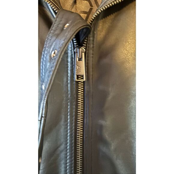Andrew Marc New York Genuine Leather Belted Jacket – Size Medium – NEW - Picture 13 of 16